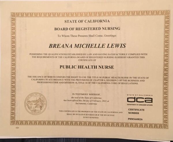 NCLEX Certificate