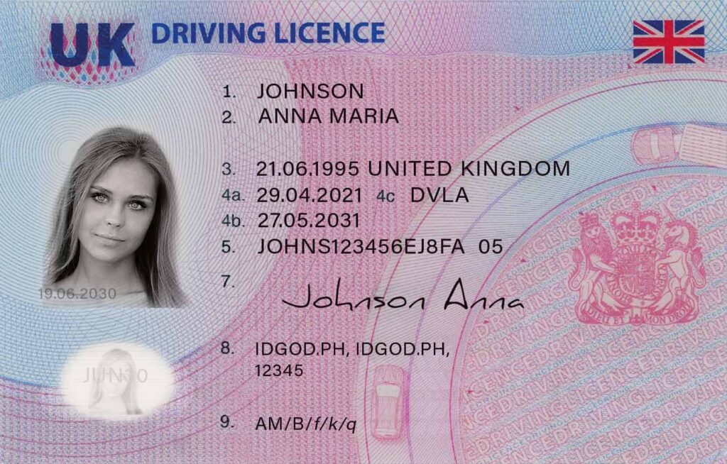 British Driver's License